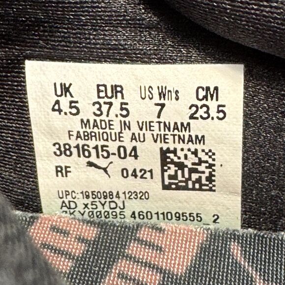 Puma Shoes Womens Size 7 Black Rose Gold Platform Casual Sneakers 381615-04 - Picture 9 of 10